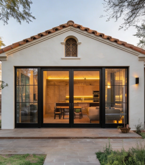 The ADU Guy LA modern ADU home with open glass design in Los Angeles backyard